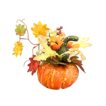 

Halloween Thanksgiving Pumpkin Maple Leaf Decorative Home Decor Halloween Party Thanksgiving Ornament Autumn Photography Props