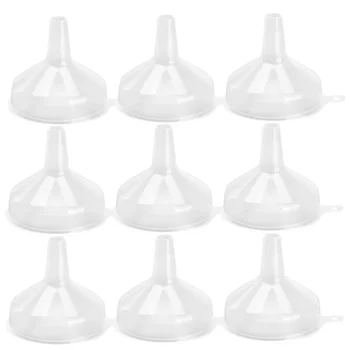 

50pcs Mini Plastic Filling Empty Bottle Tools Small Funnels Transfer Liquid Cosmetic Tool Laboratory Splitter Kitchen Funnel (Tr