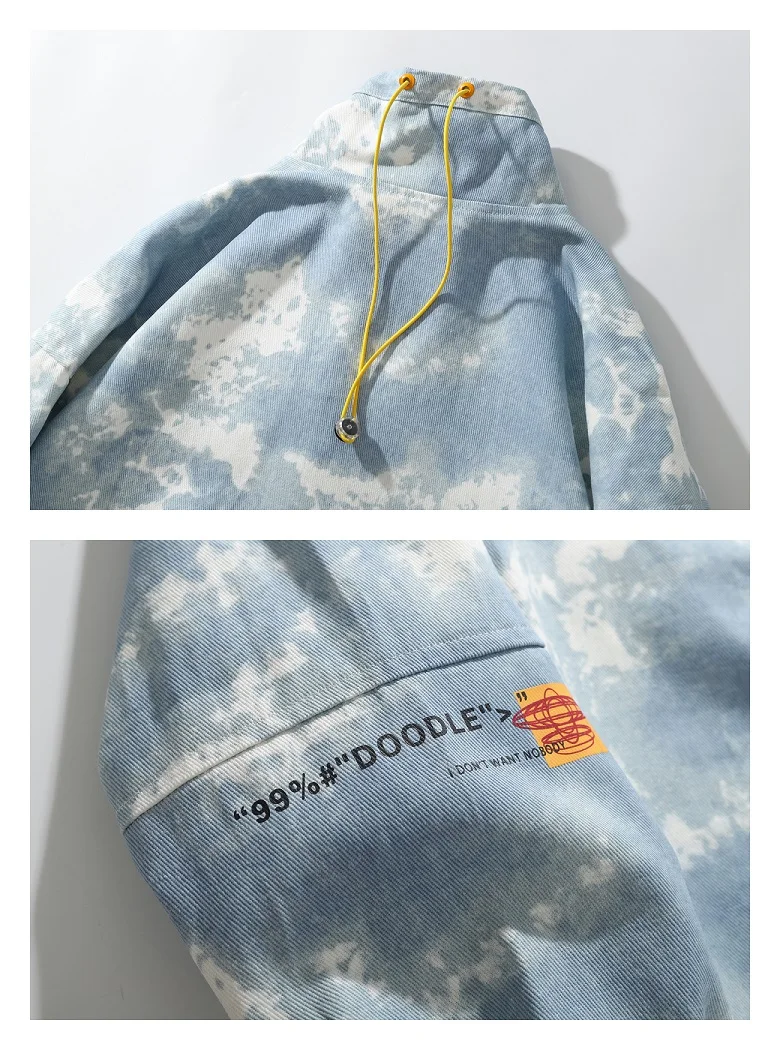Мужская ветровка в стиле хип-хоп с принтом Tie Dye, мужские куртки, винтажная ветровка на молнии, Повседневная Уличная куртка с воротником-стойкой, топы