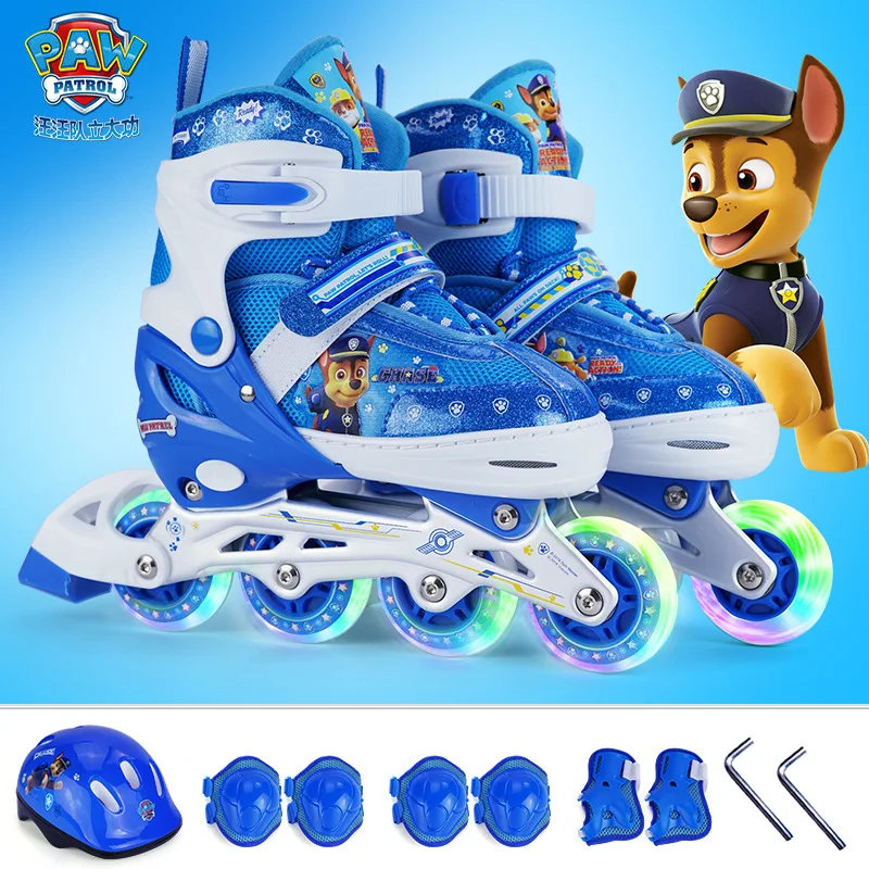 

Paw Patrol Children's Skates Full Set Men And Women Inline Roller Skates Roller Shoes Shiny Wheels Suitable For 3-10 Years Old
