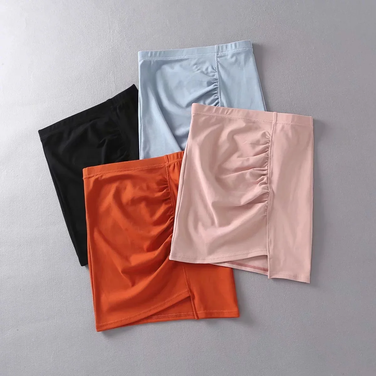 

Europe And America Hot Selling Pleated Skirt Women's Summer 2020 Spring And Summer High-waisted Sexy Sheath Short Skirt