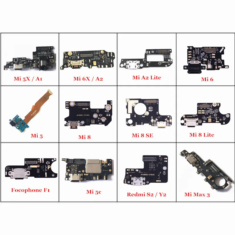 USB-порт для зарядки док-станции гибкий кабель Xiaomi Mi5 5c 5x/A1 Mi 6 6x/A2 A2 Lite Mi8 SE Max 3 Focophone F1