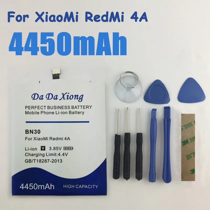 Аккумулятор BN30 емкостью 4450 мАч для Xiaomi Redmi 4A Сменные Аккумуляторы для телефонов