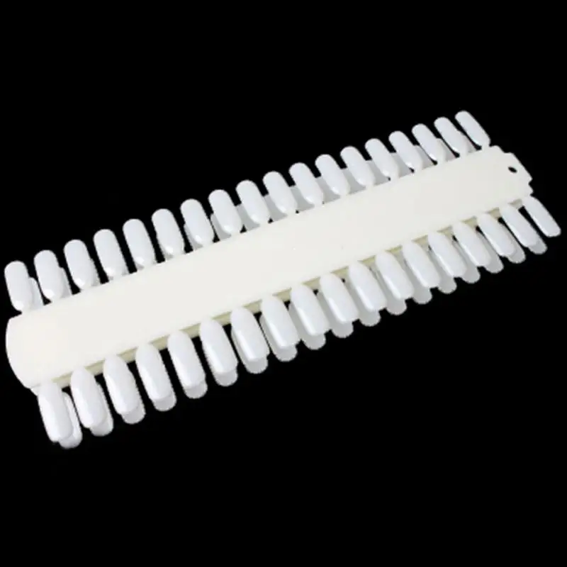 48PCS False Nail Tips White Clear Art Round Full Cover Display Practice Tools Fake Nails Manicure Acrylic UV Gel Polish | Красота и