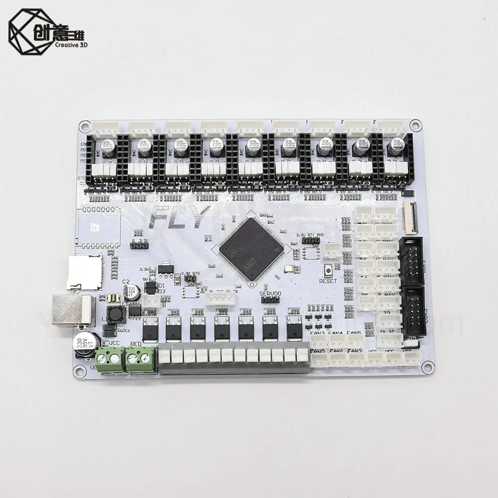 Марлина 2,0 32-битный ARM Cortex-M4 серии 168 МГц, STM32F407ZGT6 материнская плата чип поддерживает 6 штранг-прессования 9 независимых приводов