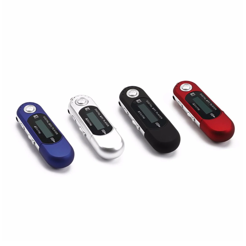 Портативный USB MP3 музыкальный плеер цифровой ЖК-экран Поддержка 32 Гб TF карта и fm-радио с микрофоном черный синий mp3-плеер