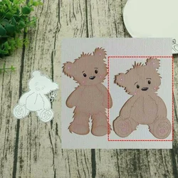 Brown Bear and Clothes Metal Cutting Dies Stencils for DIY Scrapbook Photo Album Paper Card Decorative Craft Embossing Die New