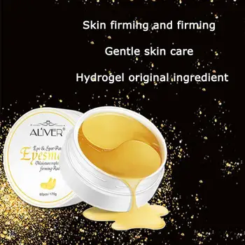 

60pcs 24k Golden Eye Masks Crystal Collagen Eye Patches Under The Eyes Sleeping Gold Mask Anti-wrinkle Moisturizing