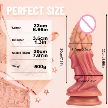 New! Fetish Dildo Stimulate Vaginal Anal Massage Sex Toys For Women Masturbators Butt Plug Faloimetor For Women Soft Big Dildos 6