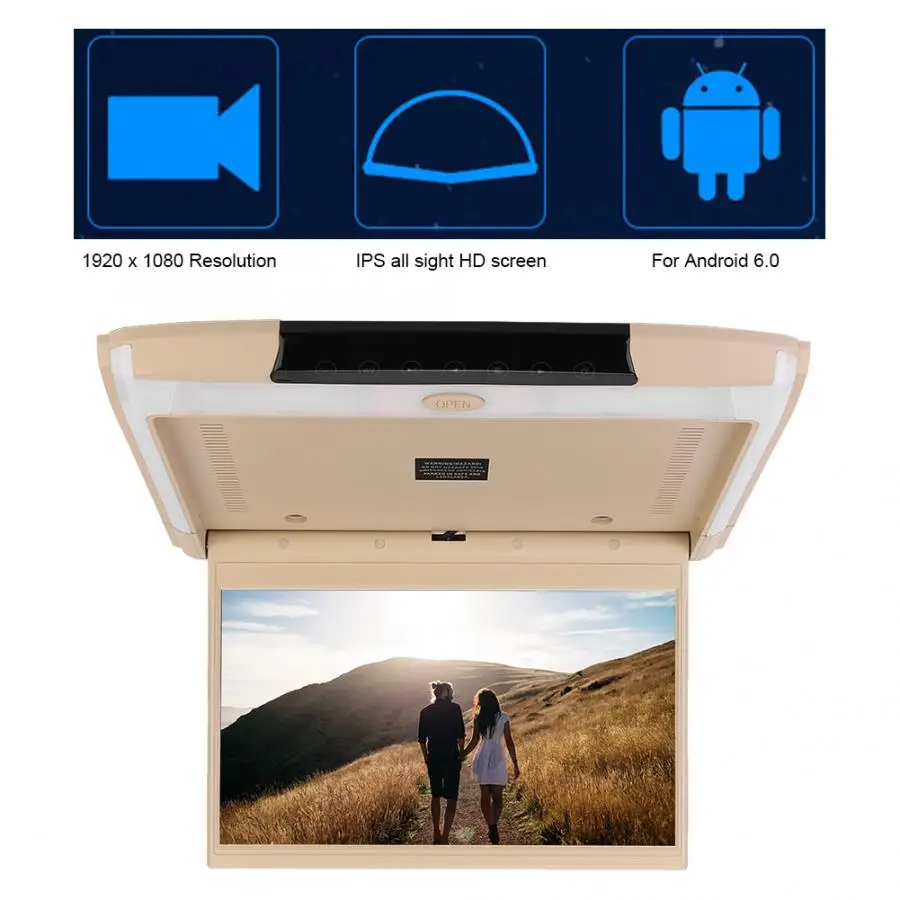 6,0 дюймов ips экран автомобильный DVD монитор потолочное крепление Bluetooth с HDMI USB для автомобиля монитор android автомобиль HD MP5