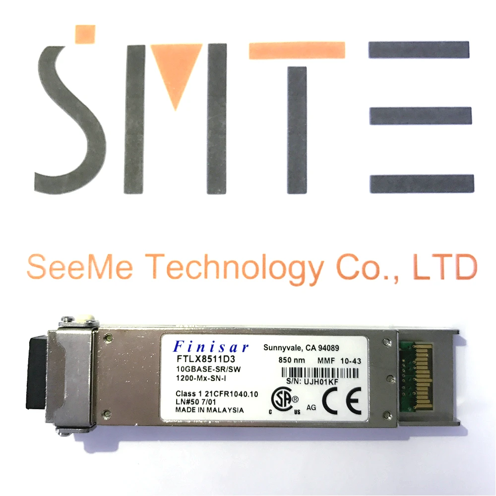 

Original Second Hand Finisar FTLX8511D3 850 XFP 10G 300M multimode 10GBASE-SR/SW MMF 12-Mx-SN-I LN#50 7/01 AJB0A15