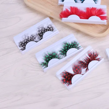 

15 Pairs Natural Soft Feather False Fake Eyelashes Exaggerate Long Thick Stage Lashes (Mixed Pattern)
