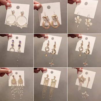 

30 Paris/lot fashion classical mix random style alloy women earring lot jewelry wholesale 201030-125