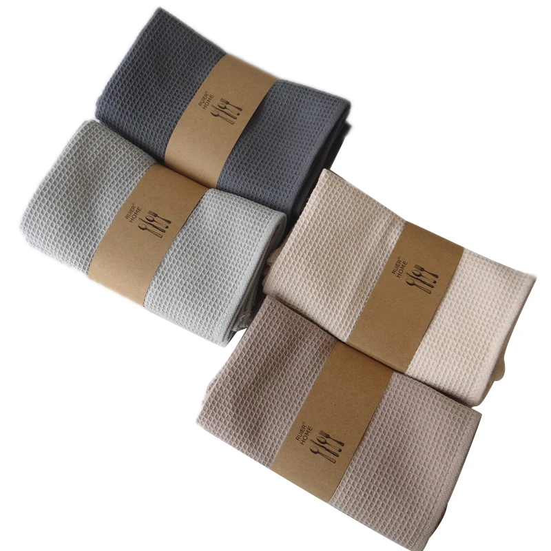 4Pcs Cotton Table Napkins Cloth Tea Towel Absorbent Dish Cleaning Towels Kitchen Towels Cleaning Cloth Handkerchief Party Dinner