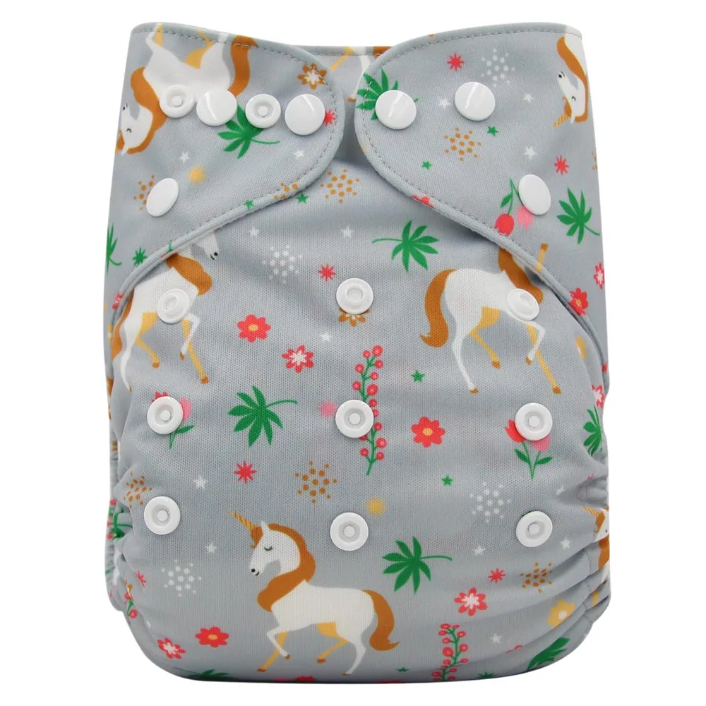 Ohbabyka бренд Fralda детские моющиеся многоразовые тканевые карманные подгузники один размер крышка обертывание PUL детские тканевые подгузники тренировочные штаны - Цвет: OB177