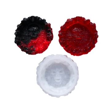 

Ashtray Resin Silicone Mold 3D Creative Skull Ashtray Resin Craft Jewelry Tool