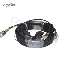 

4 FC UPC Connector 3 Steel 4 Core G675A1 FTTH Single Mode Outdoor Optical Fiber Patch Cord Drop Cable