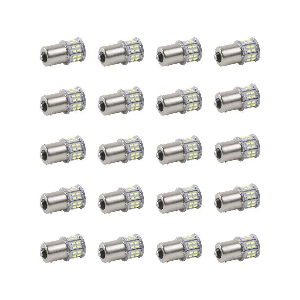 20x BA15S 1156 P21W 50SMD автомобиля стоп-сигнал поворот сигналов сзади парковки обратный свет лампы