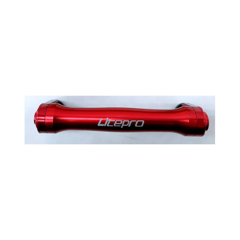 red Litepro 4 colors Folding Bike Extension bar Block Telescopic Rod for Brompton Racks Easy Wheel Ultralight 82g - Цвет: red