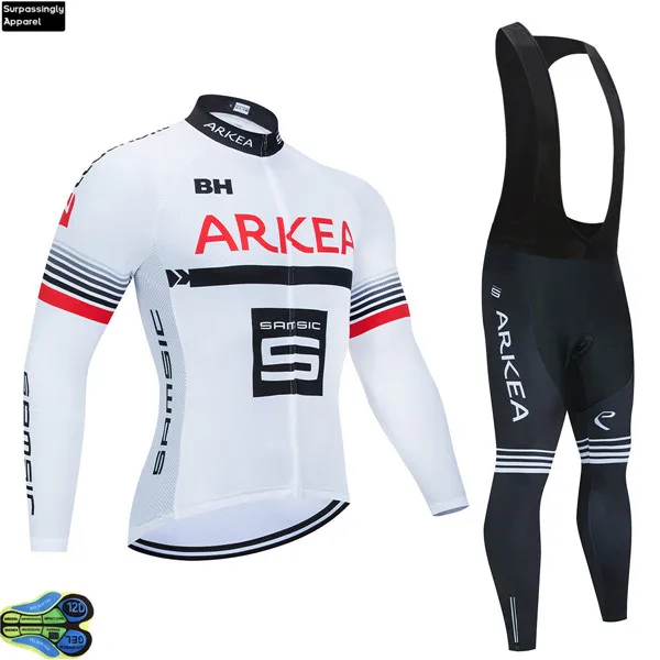 Picture Color Pro ARKEA велосипедная Джерси, одежда UCI World Tour Team, белая с длинным рукавом 12D гелевая велосипедная спортивная одежда Ropa Ciclismo - Цвет: Picture Color