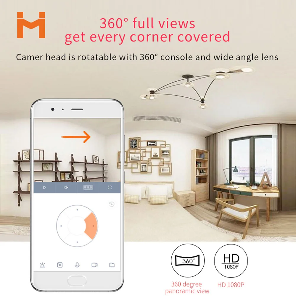 XIAOMI Mijia, ip-видеокамера 360 °, глобальная версия, смарт-камера, 1080P PT AI, обнаружение движения, ИК, ночная версия, Домашний Детский монитор