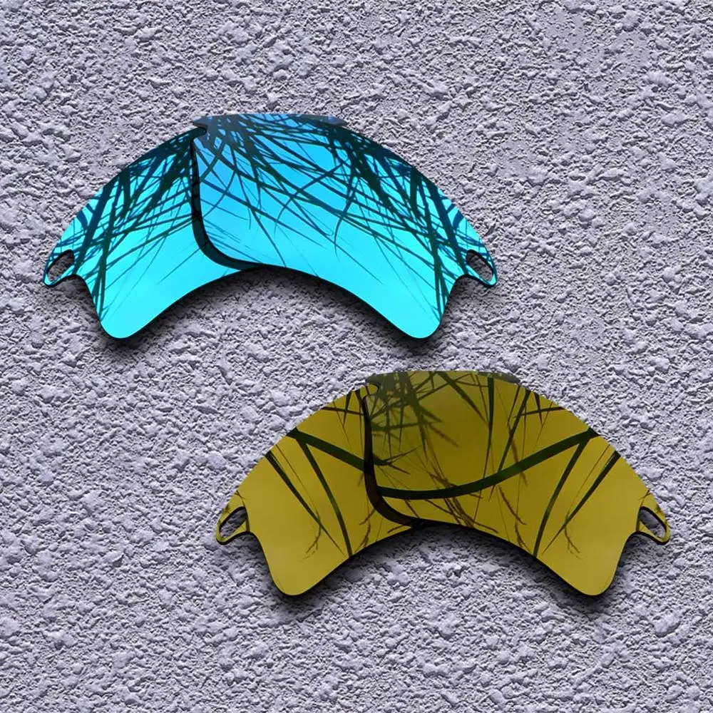 Blue-Copper 2 Pairs Polarized Replacement Lenses for Oakley Fast Jacket XL Sunglasses- Multiple Choices - Цвет линз: Blue-Copper