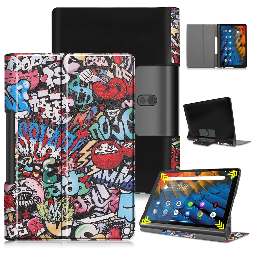 Чехол для lenovo Yoga Smart Tab YT-X705 10," чехол для планшета кожаный флип-чехол для lenovo Yoga Tab 5 YT-X705F защитный чехол