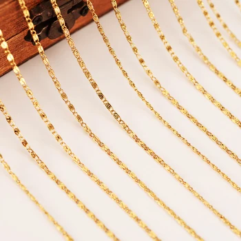 

12pcs 50cm Gold/black gun Necklacel link Chain for Men Women girls beads Necklace Bracelet Hig Quality box chaindiy charms gifts