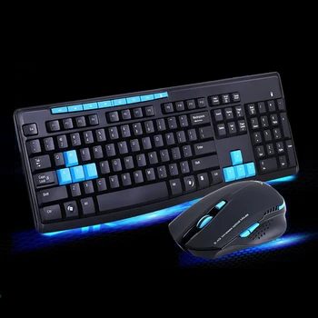 

HK3800 Gaming Keyboard and Mouse Kit Laptop Wireless Mouse Keyboard Set