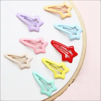 

1000PCS Star Hair Clip Pin Candy Color BB Clips Hairband Hairgrip Barrettes Girls Holder Hair Pin