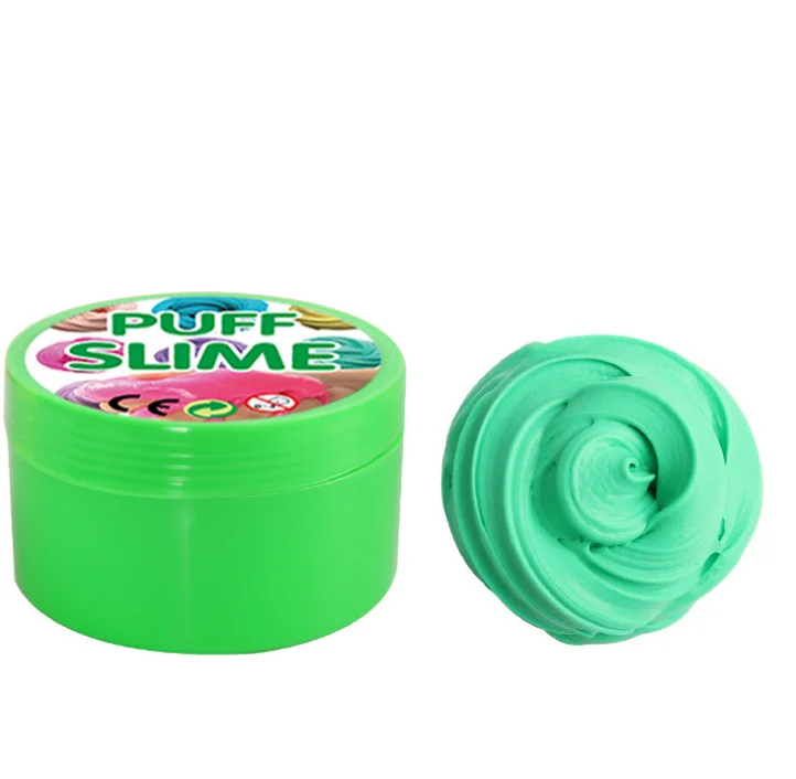 Пластилин slime Slym шпатлевка DIY puff gum детская головоломка рельеф прессования глиняная шпатлевка детские игрушки - Цвет: Turquoise 1pcs