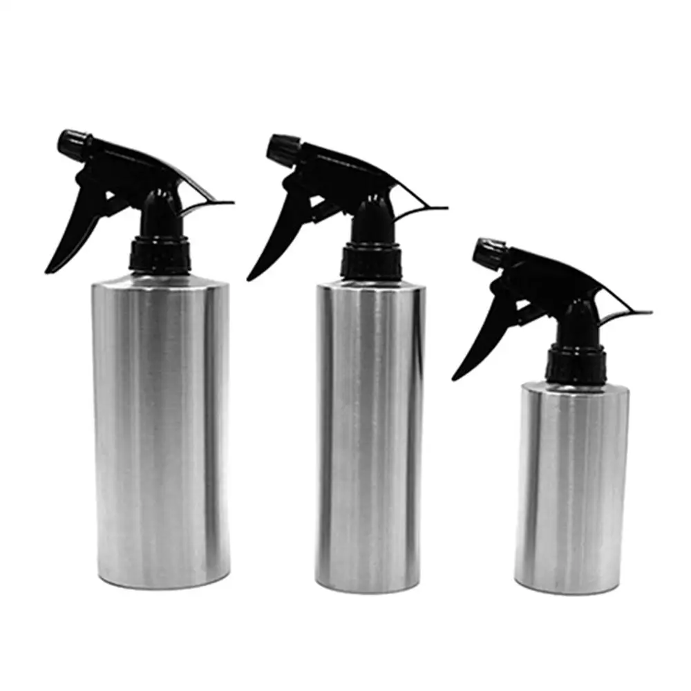 

250/350/550ml Stainless Steel Empty Spray Bottle Water Sprayer For Salon Hair BBQ Cooking Tool