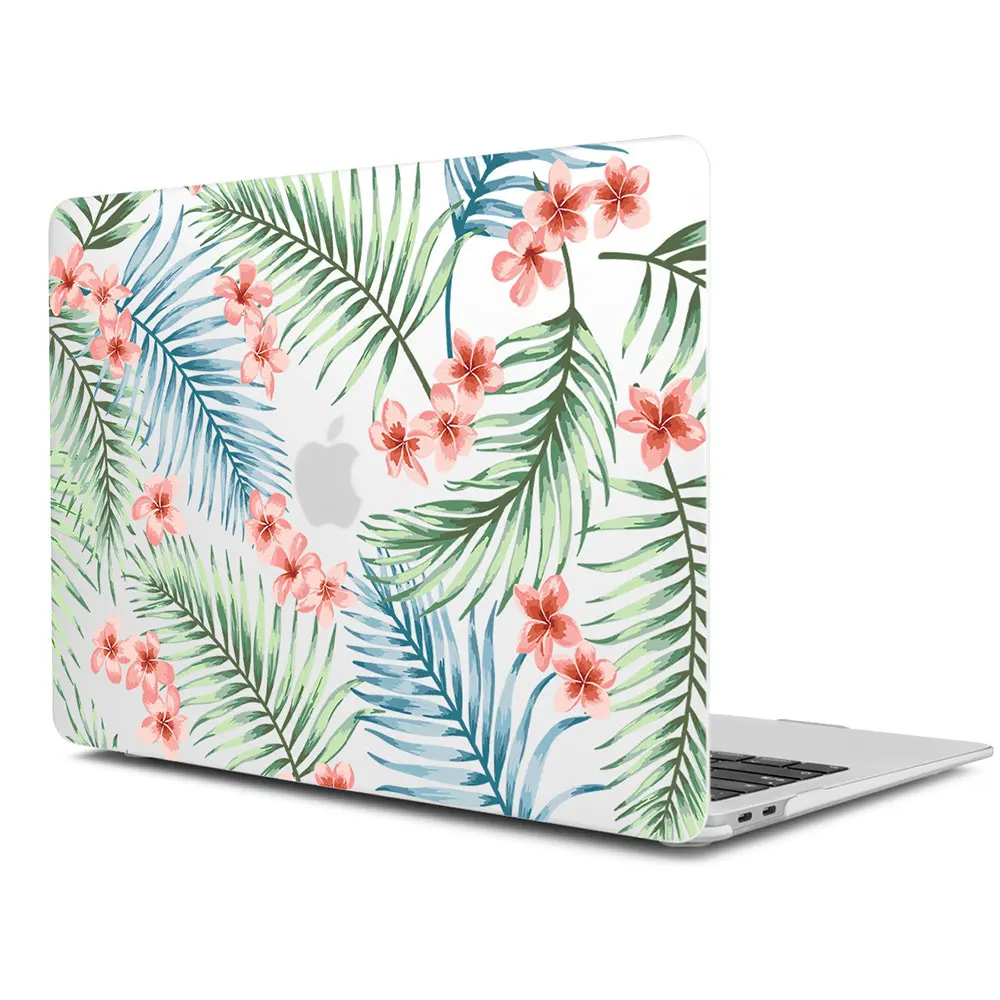 Летний стиль листьев узор Жесткий чехол для Macbook Air 11 12 13 Laptop Sleeve Mac book Pro 13 15 A1989 A1706 с retina - Цвет: X053