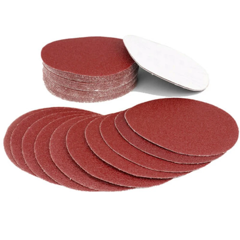50PCS 40-150 Grits Hook& Loop Sanding Discs 9" No Hole Sandpaper Orbital Sander new hot selling