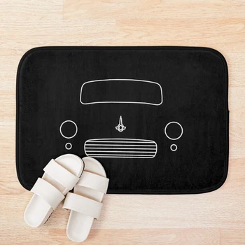 

Morris Minor classic car outline (white) Bath Mat 3d Pattern Print Bath Mats Anti Slip Soft Washable Bathroom Mat