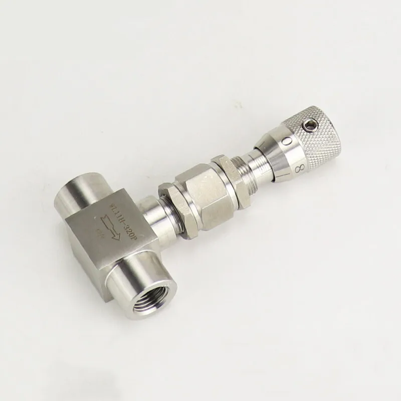 

G 1/8" 1/4" NPT 1/2" Stainless Steel 304 Needle Valve Micro Adjustment Valve WL11H-320P Flow Regulating Valve