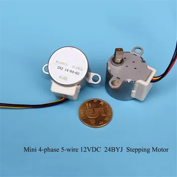 

1PC 4-phase 5-wire 24BYJ Stepper Motor DC 12V Mini Micro Stepping Motor Geared Motor Crystal Ball Reduction Stepper Motors