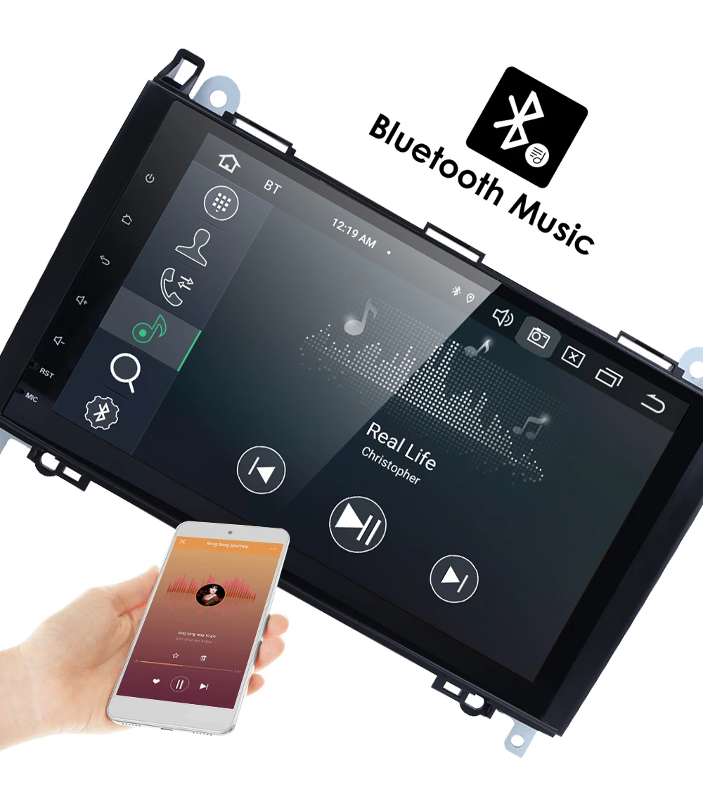 Cheap Android 9.0 4G+64G Car AutoRadio Navi For Mercedes Benz Sprinter B200 W209 W169 W169 B-class W245 B170 Vito W639 Car GPS player 12