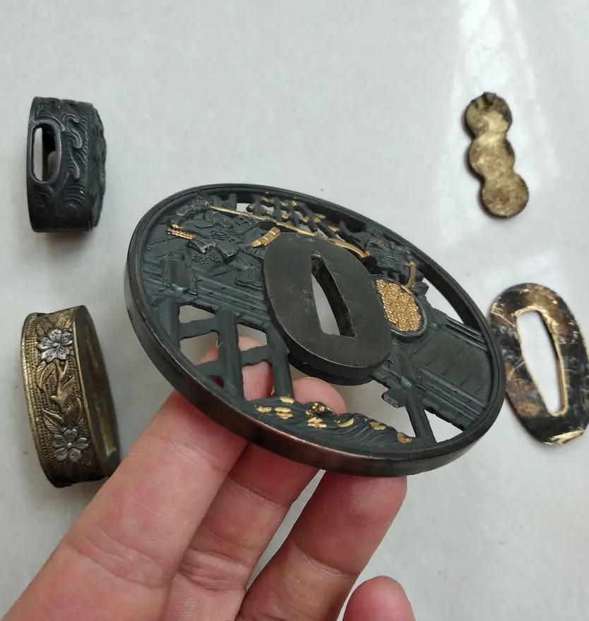 Кованая арматура аксессуар кирсайт Tsuba Набор для меча катана broadsword Saber