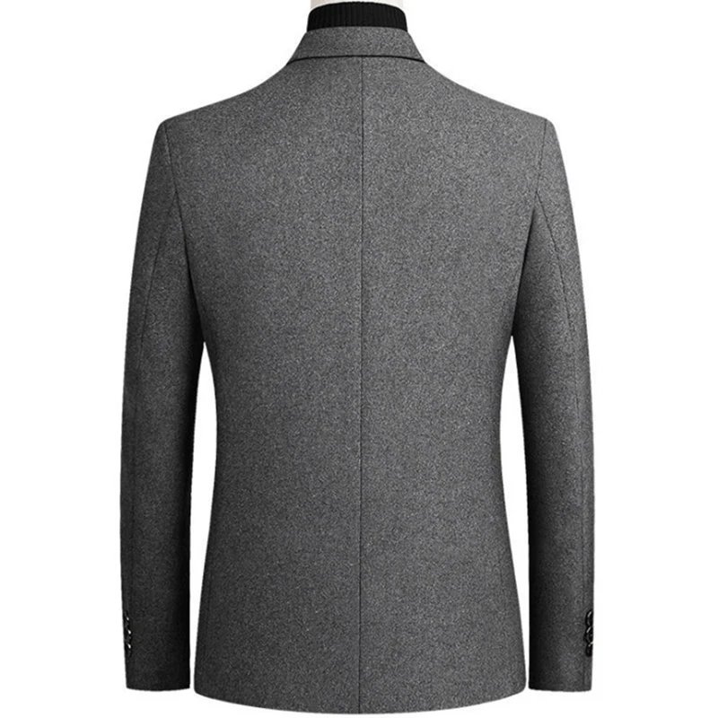 Skup Nowe wełniane dla mężczyzn Blazer Business Casual Slim Fit Blazers Party ślub mężczyźni sukienka garnitury wełniane płaszcze Blazers terno masculino