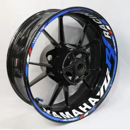 Для honda CBR650F мотоциклы колеса наклейки водонепроницаемый Светоотражающие Обода наклейки передние и задние пользовательские внутренний обод - Цвет: as the photo