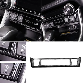 

Carbon Fiber Black Car Console Function Button Frame Sticker Trim Decor For Toyota RAV4 2019-2020 Frame Sticker