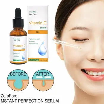 

10/30ml Pure Vitamin C Hyaluronic Acid Serum 20% For Face Oil Essential Anti Aging Cream Moisturizing A0J6