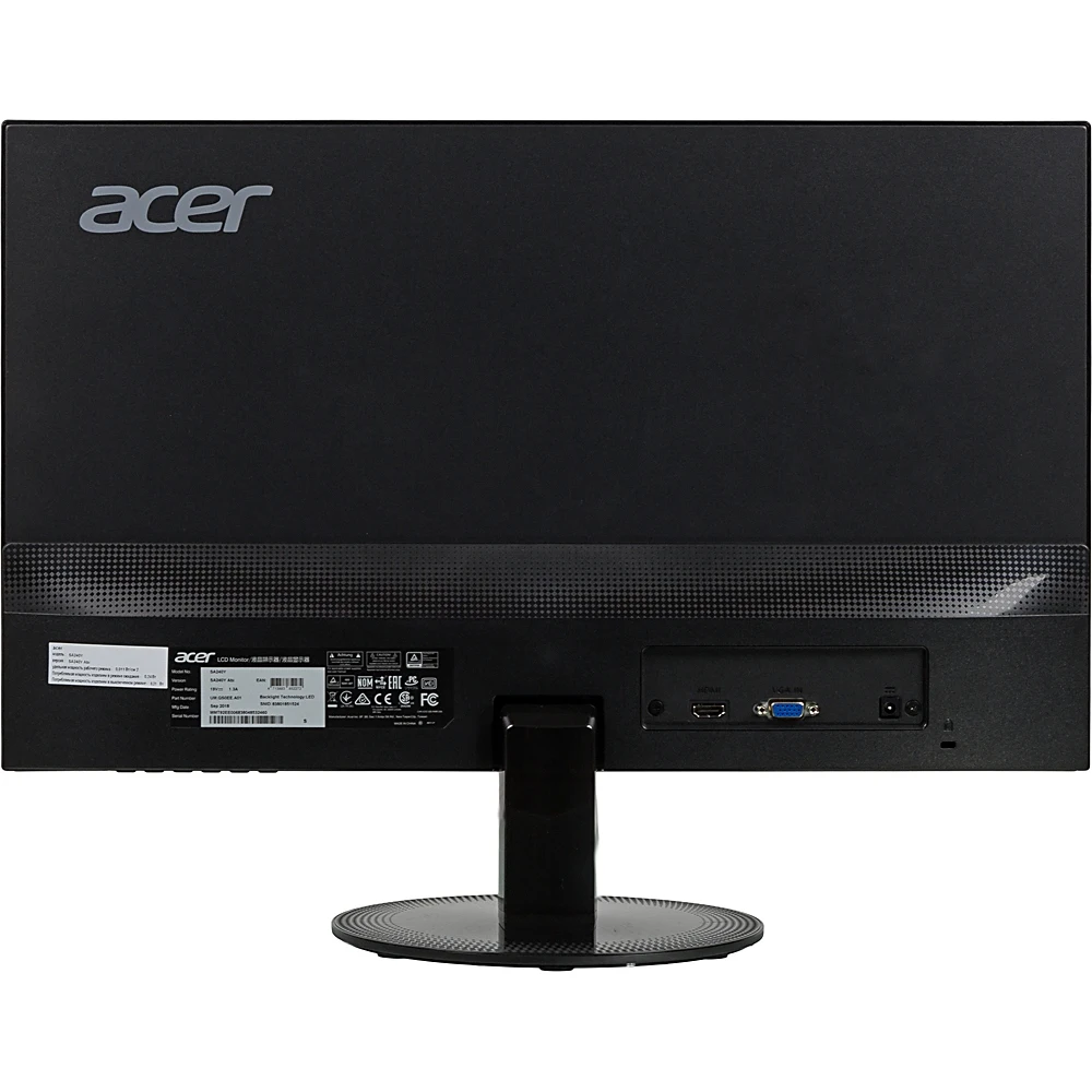 Монитор Acer 23.8" SA240YAbi черный IPS LED 16:9 HDMI Mat 1000:1 250cd