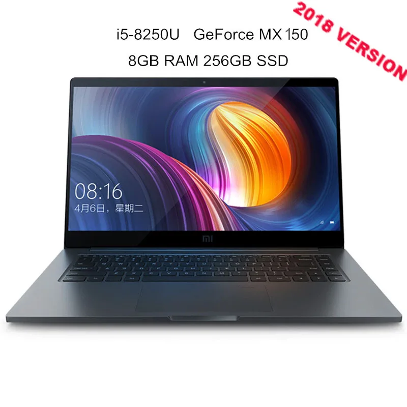 i5 MX150 8GB 256GB Xiaomi mi ноутбук Тетрадь Pro 15,6 дюймов Windows10 Intel 4 ядра I5/I7 1,8 ГГц 16G 256 отпечатков пальцев NVIDIA MX250 Ga mi нг ноутбук - Цвет: i5 MX150 8GB 256GB