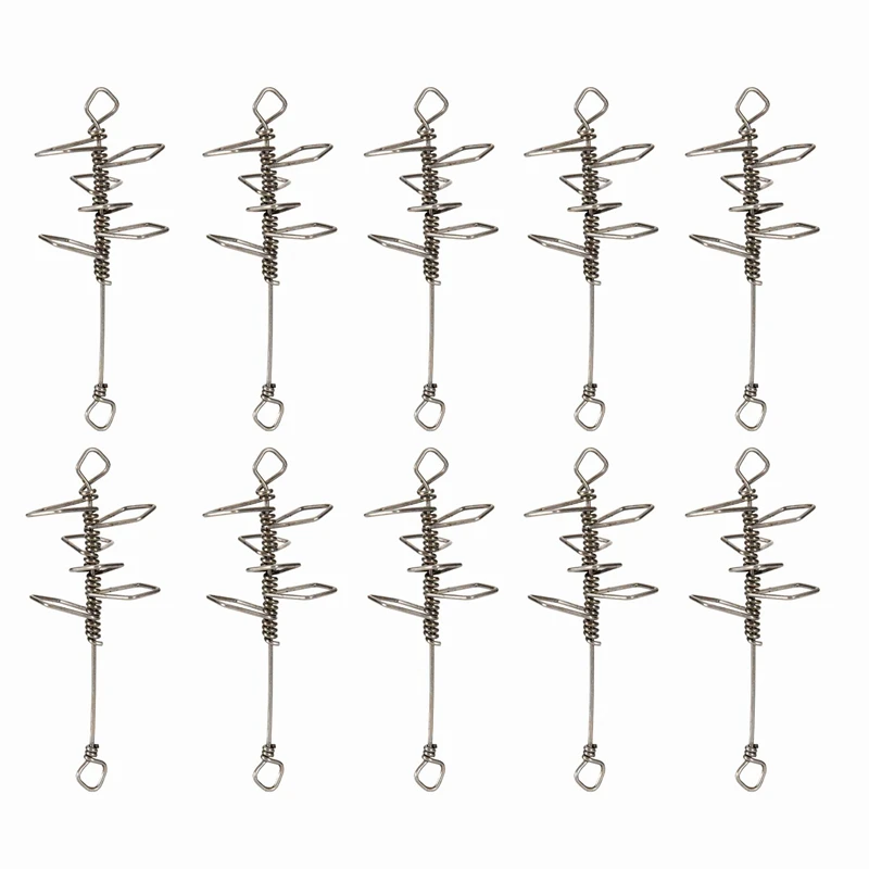 SEWS 10Pcs взрывной крюк Mace джиг Вертлюг защелкивает зажимы шпильки разъем для ловли