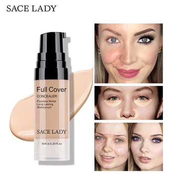 

8 Colors Liquid Concealer Makeup 6ml Eye Dark Circles Cream Face Corrector Waterproof Make Up Base Cosmetic