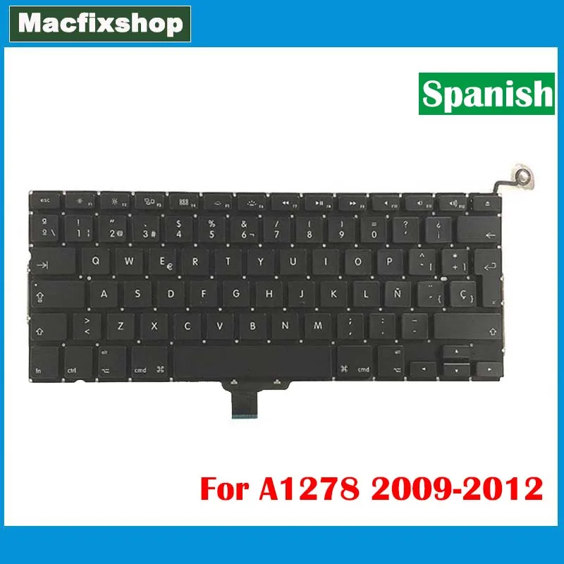 

Клавиатура A1278 с испанской раскладкой для Macbook Pro, 13,3 дюйма, SP, EU, A1278, 2009, 2010, 2011, 2012 год