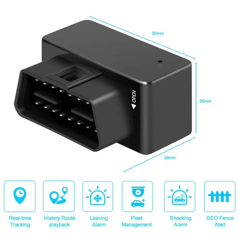 Car G500M OBD II GPS Tracker Car GSM 16 Pin OBD2 Tracking Device GPS+Beidou Locator with App for