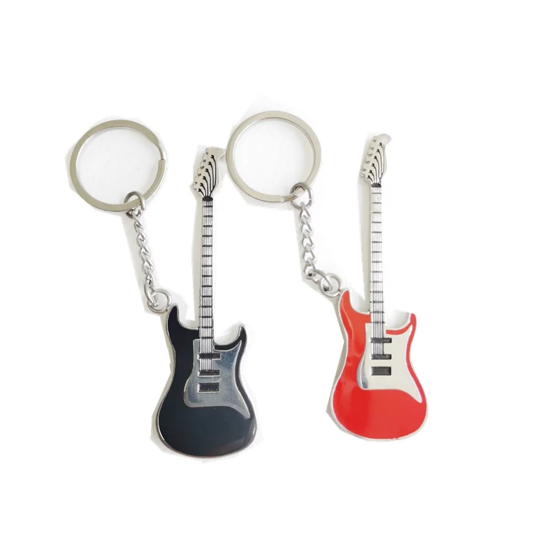 Smiger 1 шт. металлический брелок гитара черное украшение народная электрическая
